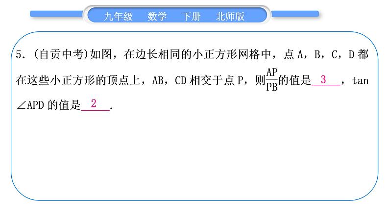 北师大版九年级数学下第一章直角三角形的边角关系章末复习与提升习题课件06