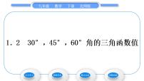 初中数学北师大版九年级下册2 30°、45°、60°角的三角函数值习题ppt课件