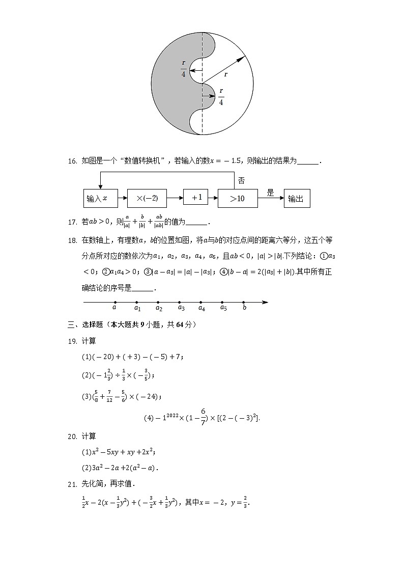 2022-2023学年江苏省南京市玄武区七年级（上）期中数学试卷（含解析）第3页