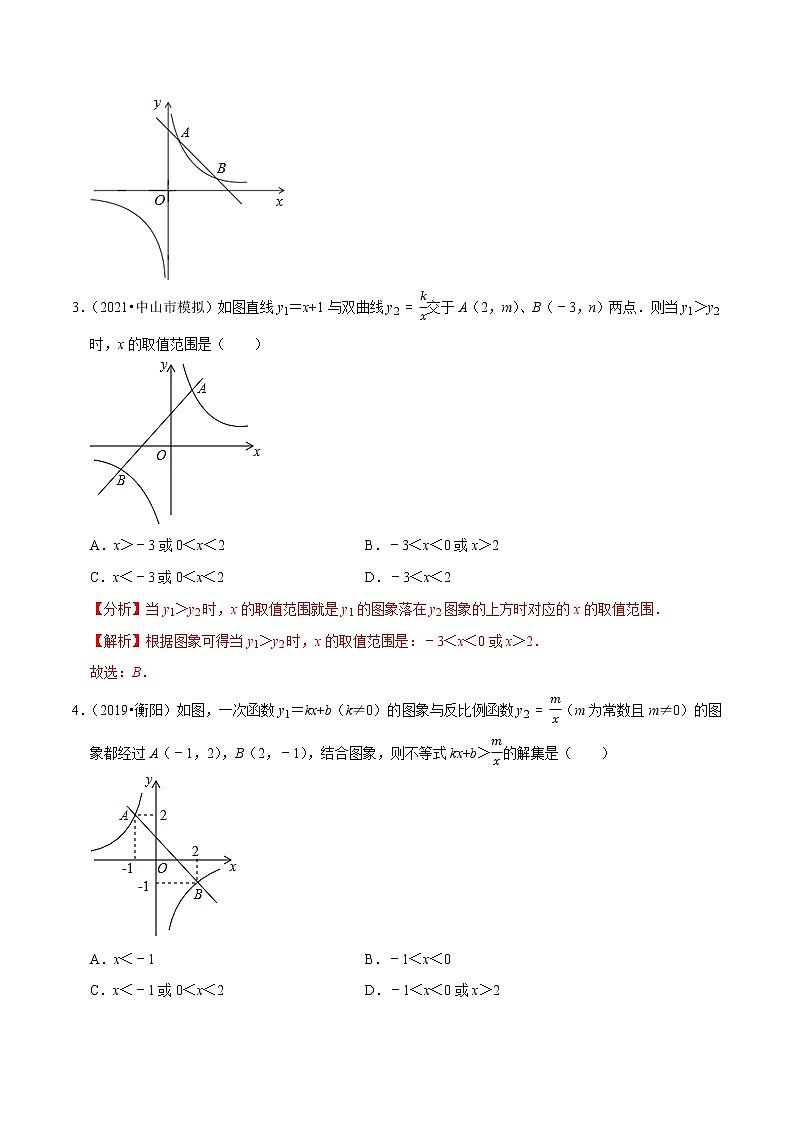 专题21.15反比例函数与一次函数的关系（重难点培优）（原卷+解析）02