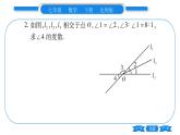 北师大版七年级数学下第2章相交线与平行线平行线的性质专题6相交线与平行线中的思想方法习题课件