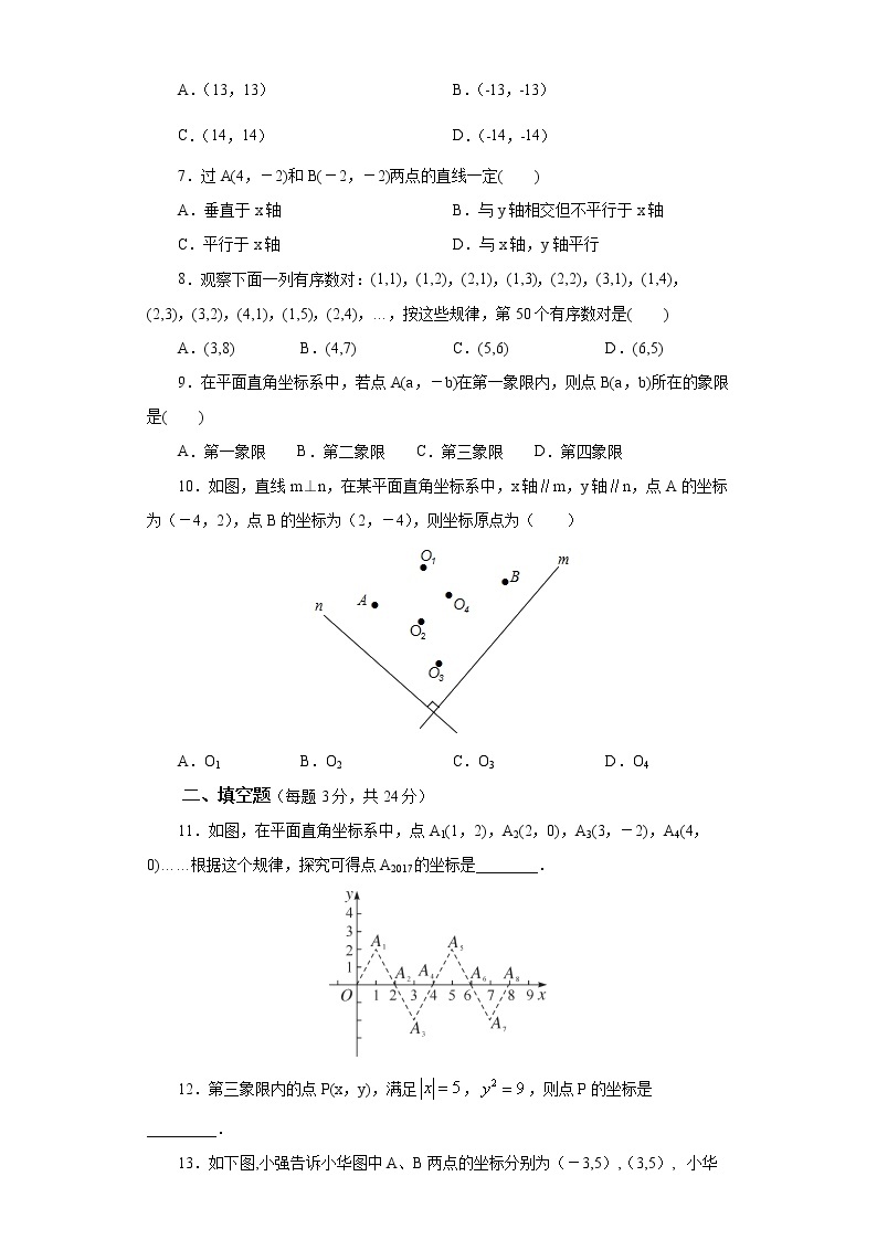 人教版数学七年级下册 7.3.1 《平面直角坐标系章末复习》  课件PPT（送教案练习）02