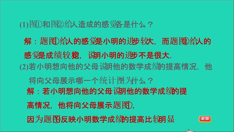 第5章 数据处理 阶段核心易错几种易产生错觉的统计图习题课件沪科版04