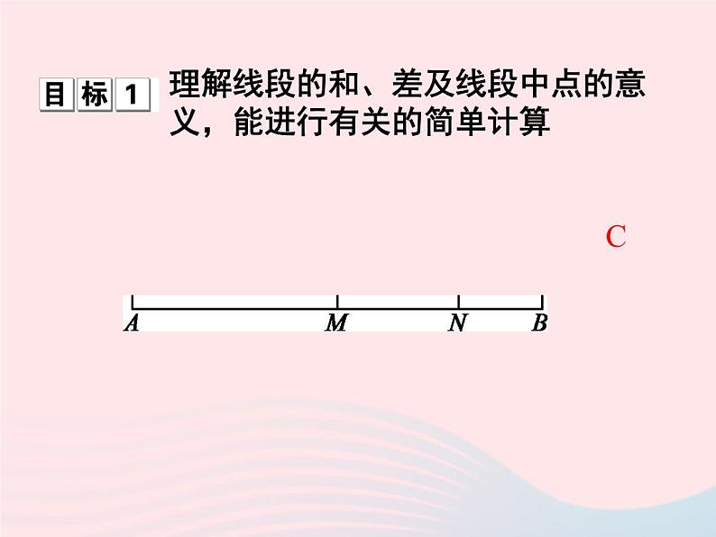 2022七年级数学上册第6章图形的初步知识6.4线段的和差课时目标与评定作业课件新版浙教版第2页