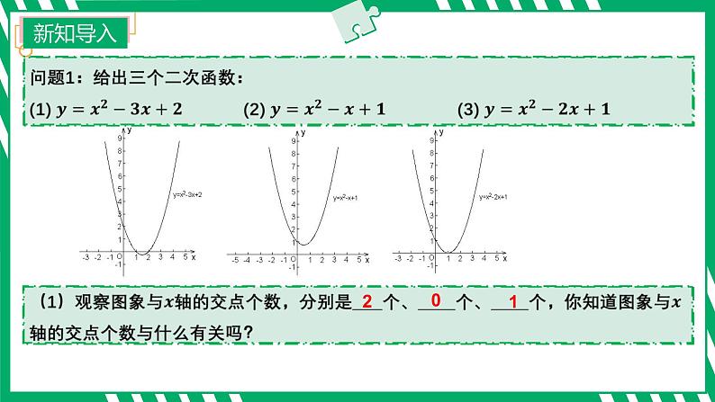 九年级上册 数学 第二十二章 第8讲 用二次函数的观点看一元二次方程 ppt课件第3页