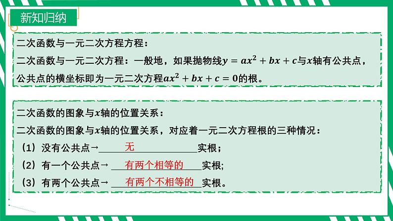 九年级上册 数学 第二十二章 第8讲 用二次函数的观点看一元二次方程 ppt课件第6页