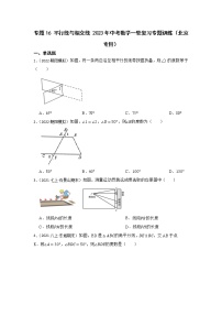 专题16 平行线与相交线 2023年中考数学一轮复习专题训练（北京专用）