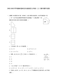 2022-2023学年陕西省西安市高新区九年级（上）期中数学试卷（含解析）