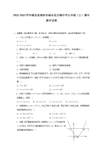 2022-2023学年湖北省黄冈市浠水县方铺中学九年级（上）期中数学试卷（含解析）