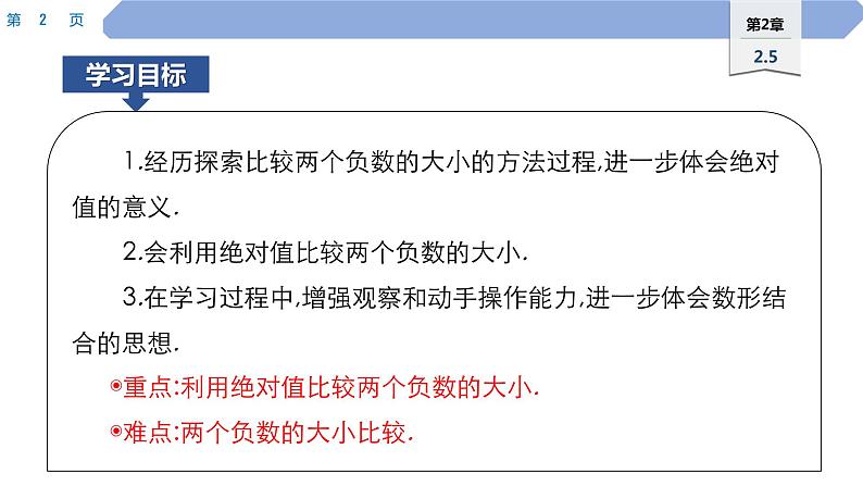 08 第2章 有理数 2.5 有理数的大小比较PPT第2页