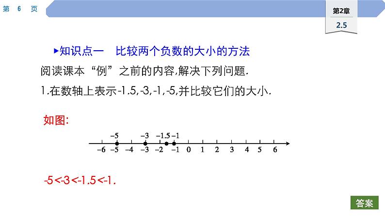 08 第2章 有理数 2.5 有理数的大小比较PPT第6页