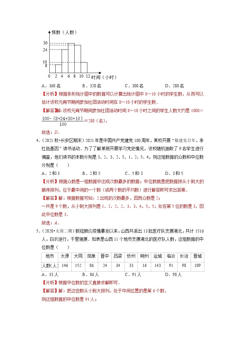 专题20.6第20章数据的初步分析单元测试（原卷+解析版）02