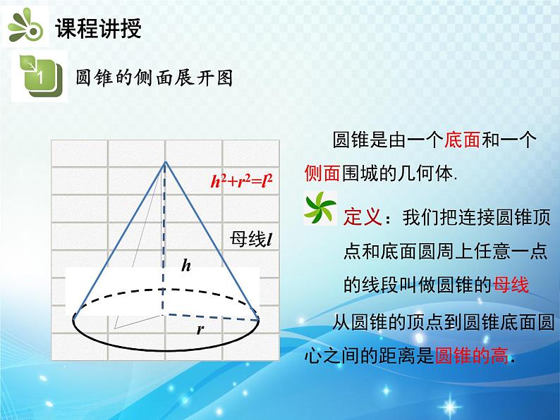 沪科版数学九下第24章 24.7弧长和扇形面积第2课时圆锥的侧面积教学课件05