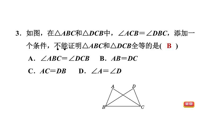 中考数学复习第18课时全等三角形课后练课件05