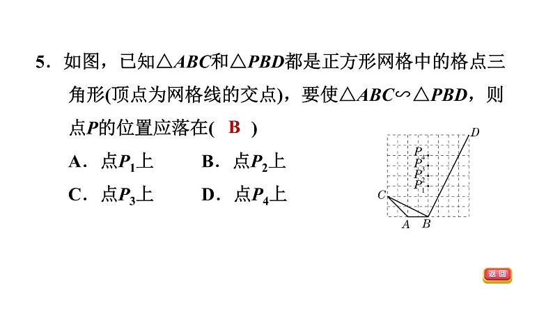 中考数学复习第19课时相似课后练课件第7页