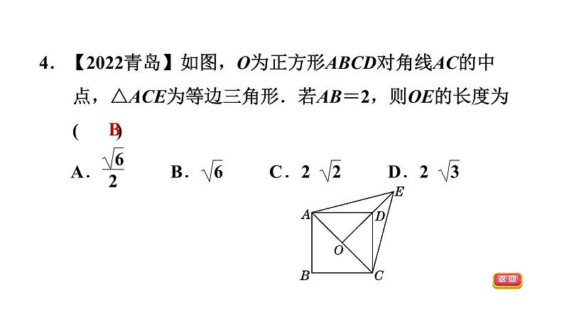 中考数学复习第24课时正方形课后练课件第6页