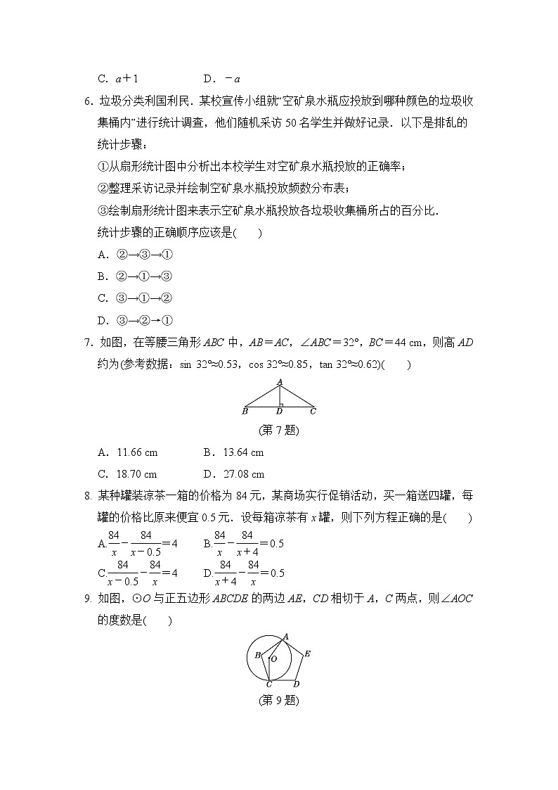 中考数学复习特训4选择填空练含答案第2页