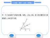 华师大版八年级数学上第13章全等三角形13.4尺规作图3作已知角的平分线习题课件