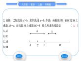 华师大版八年级数学上第13章全等三角形13.4尺规作图1作一条线段等于已知线段2作一个角等于已知角习题课件