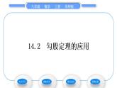 華師大版八年級數(shù)學(xué)上第14章勾股定理14.2勾股定理的應(yīng)用習(xí)題課件