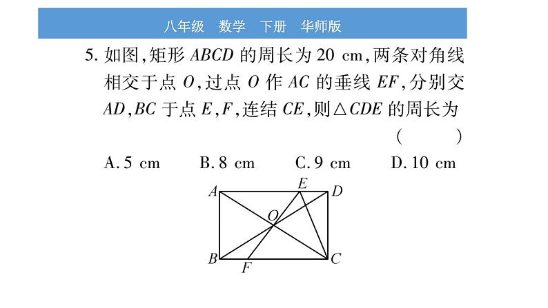 华师大版八年级下单元周周测（第19章）习题课件第5页