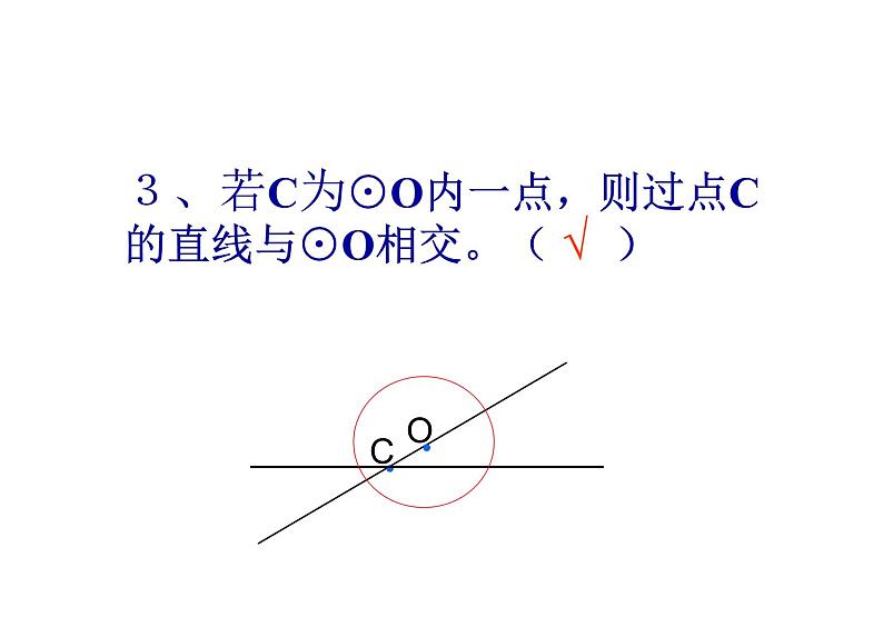 2.1 直线和圆的位置关系(1)-浙教版九年级数学下册课件第7页