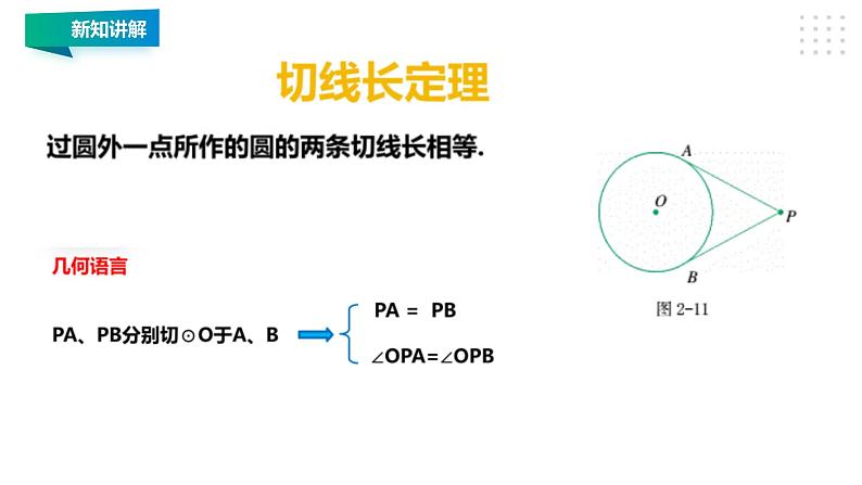 2.2 切线长定理 浙教版九年级数学下册课件07