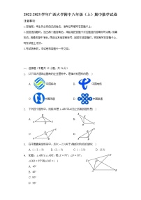 2022-2023学年广西大学附中八年级（上）期中数学试卷（含解析）