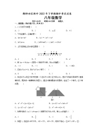 湖南省衡阳师范学院祁东附属中学2022-2023学年八年级上学期期中考试数学试题（含答案）