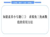 华师大版九年级数学上第24章解直角三角形知能素养小专题(三)求锐角三角函数值的常用方法习题课件