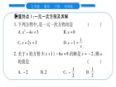 华师大版七年级数学下第6章一元一次方程第6章中热点突破习题课件