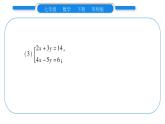 华师大版七年级数学下第7章 一次方程组7.2二元一次方程组的解法小专题（三）二元一次方程组的解法习题课件习题课件
