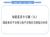 華師大版八年級數(shù)學上第13章全等三角形知能素養(yǎng)小專題(九)線段垂直平分線與角平分線有關的綜合應用習題課件