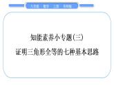 華師大版八年級數(shù)學上第13章全等三角形知能素養(yǎng)小專題(三)證明三角形全等的七種基本思路習題課件