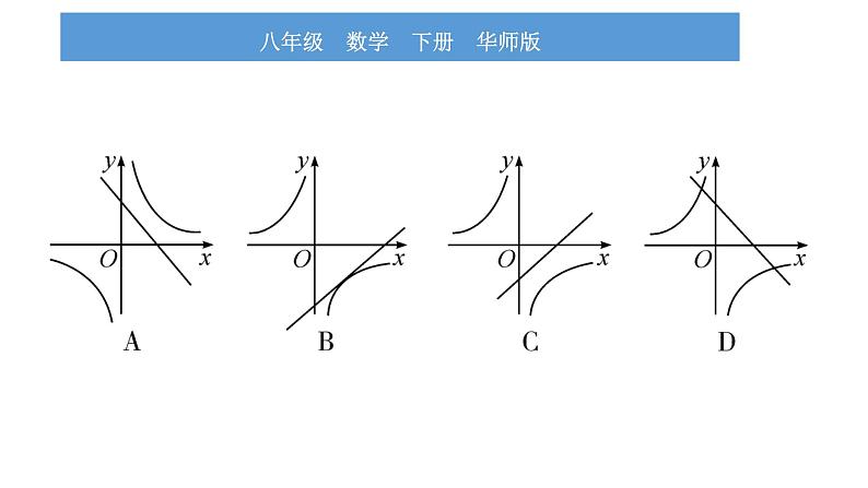 华师大版八年级下第17章函数及其图象小专题（四） 反比例函数与一次函数图象的综合应用习题课件03