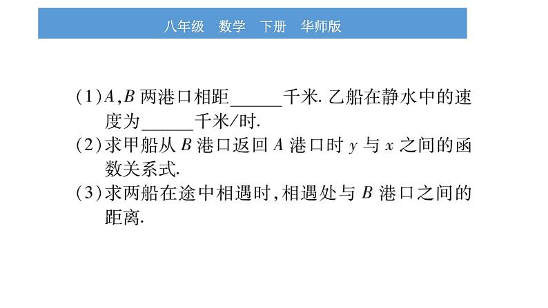 华师大版八年级下第17章函数及其图象小专题（五） 一次函数的实际应用习题课件第6页