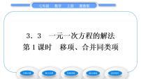 初中数学3.3 一元一次方程的解法习题课件ppt