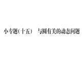 华师大版九年级数学下第27章圆小专题（十五）  与圆有关的动态问题习题课件