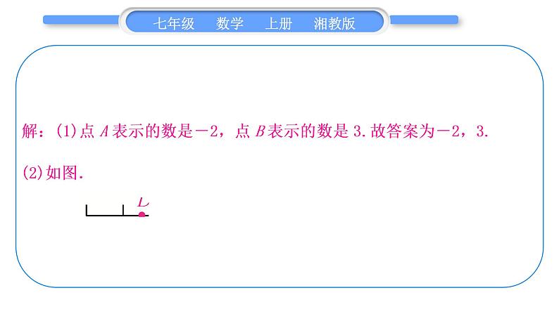 湘教版七年级数学上第1章有理数小专题(一)有理数与数轴、相反数、绝对值的关系的运用习题课件第8页