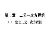 湘教版七年级数学下第1章二元一次方程组1.1 建立二元一次方程组习题课件