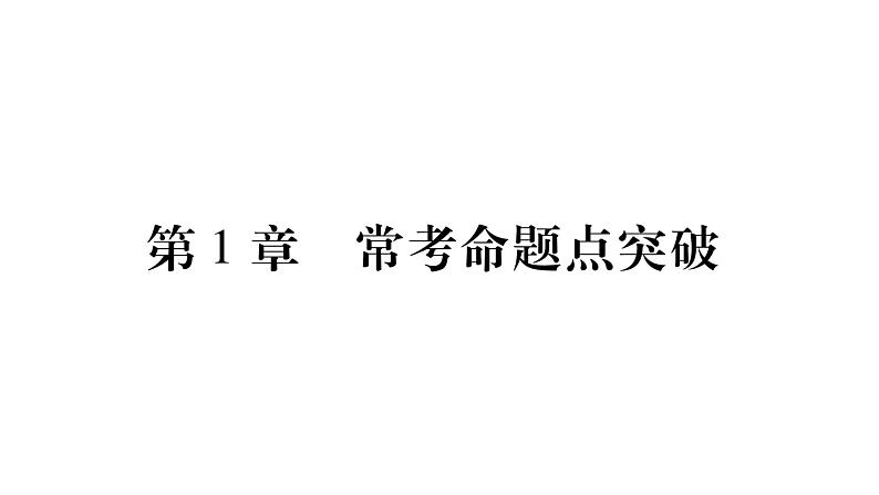 湘教版七年级数学下第1章二元一次方程组第1章 常考命题点突破习题课件第1页