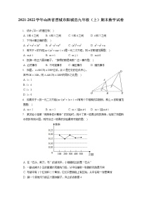 2021-2022学年山西省晋城市阳城县九年级（上）期末数学试卷（含答案解析）