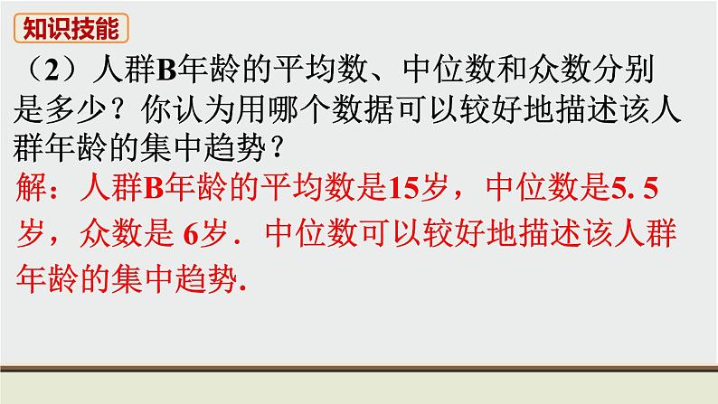 6.3 从统计图分析数据的集中趋势 初中数学北师大版八上数学教材习题课件04