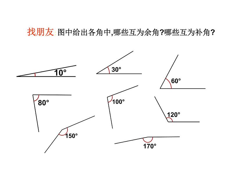 6.3 余角补角对顶角 苏科版七年级数学上册课件07