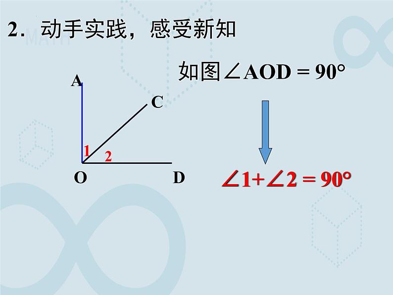 6.3 余角、补角、对顶角1 苏科版七年级数学上册课件第3页