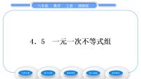 初中数学湘教版八年级上册4.5 一元一次不等式组习题ppt课件