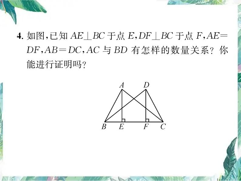 人教版八年级上册数学作业课件   全等三角形的性质与判定 (共24张PPT)08