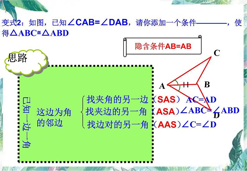 数学 人教版八年级上册  全等三角形复习课课件第7页