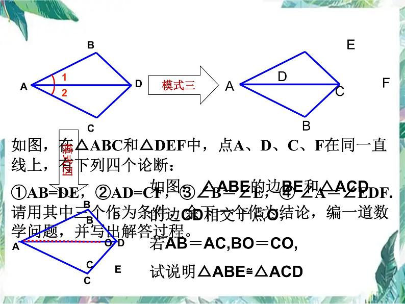 人教版八年级上册数学课件：第十二章全等三角形复习课第7页