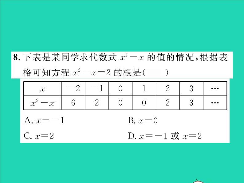 2022八年级数学下册第17章一元二次方程17.1一元二次方程习题课件新版沪科版06